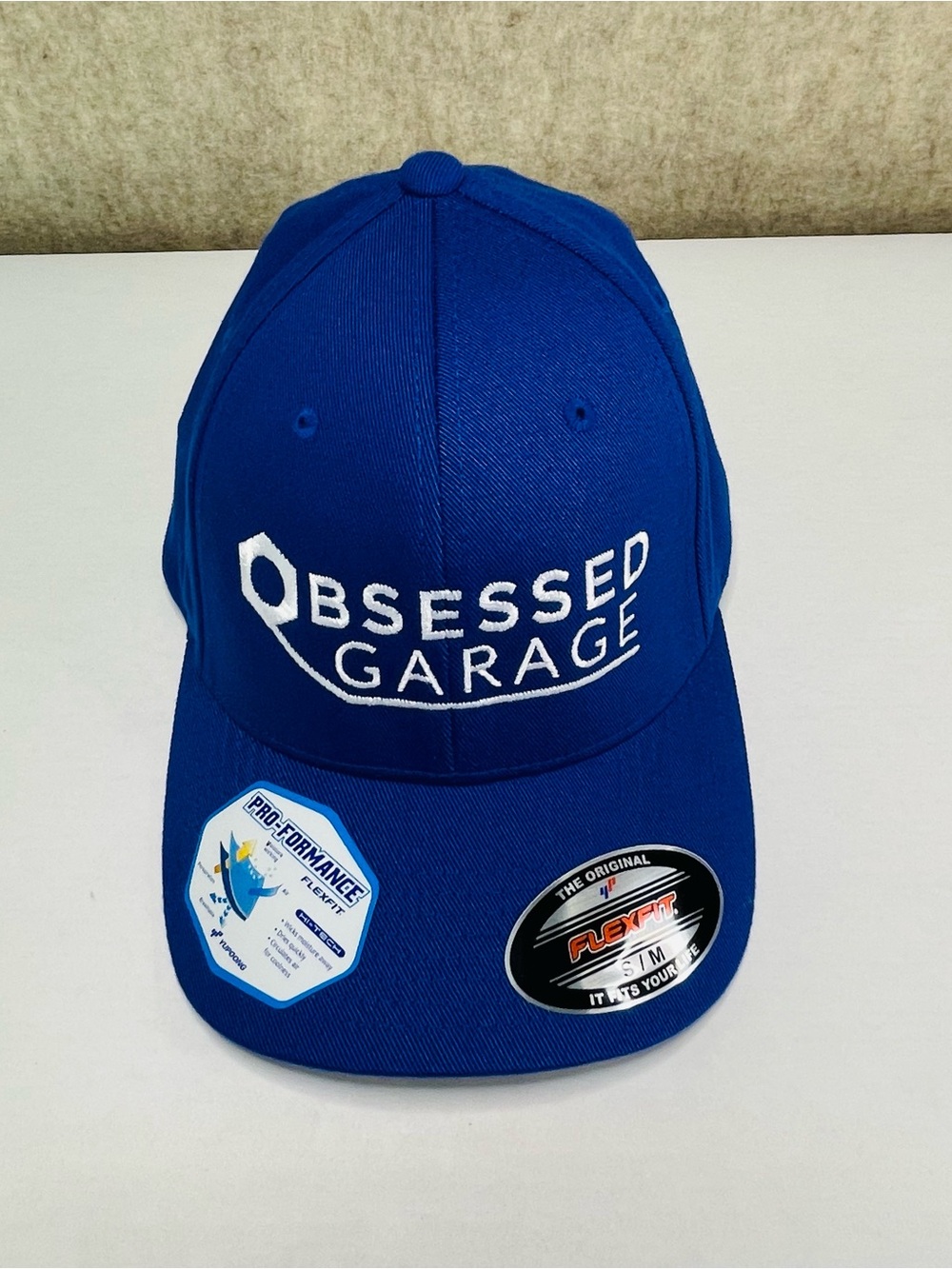 Brand New Obsessed Garage Flexfit Hat Blue Size S-M